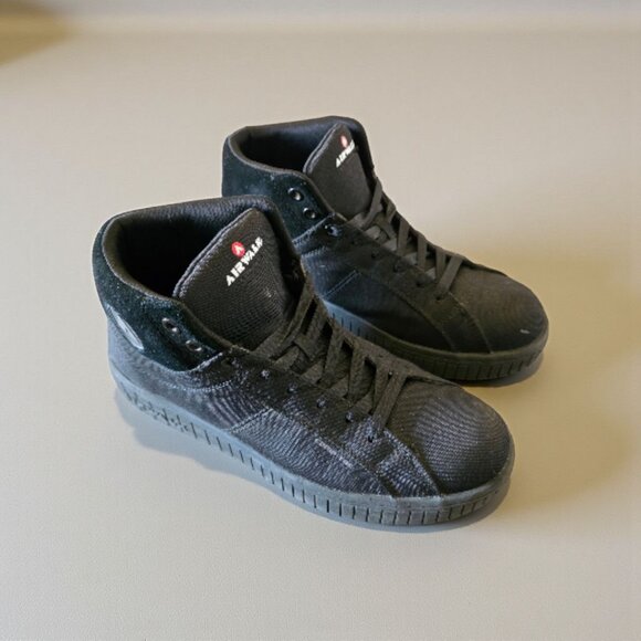 Airwalk Deuce Mid Work Shoes Men’s 12 Black Composite Toe EH Slip Oil Resistant - Picture 1 of 13